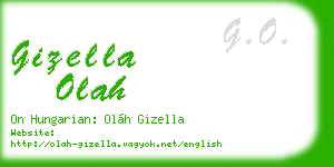 gizella olah business card