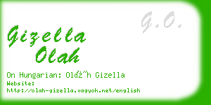 gizella olah business card